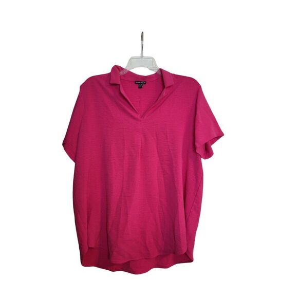 HILARY RADLEY WOMENS HOT PINK BLOUSE     RJ0503Z - Picture 1 of 3